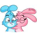 Стикер ВК Кролики Durex #8