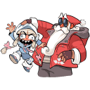 Father Frost and Snow Maiden VK sticker #11