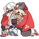 Father Frost and Snow Maiden VK sticker #24