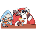 Father Frost and Snow Maiden VK sticker #38