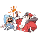 Father Frost and Snow Maiden VK sticker #47