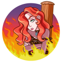 Fiery Laviniya VK sticker #18