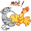 Flapjack and Chick VK sticker #9