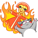 Flapjack and Chick VK sticker #17