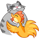 Flapjack and Chick VK sticker #25