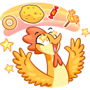 Flapjack and Chick VK sticker #33