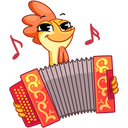 Flapjack and Chick VK sticker #44