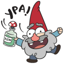 Gnomes from Gravity Falls VK sticker #7