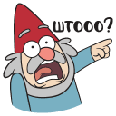 Gnomes from Gravity Falls VK sticker #15