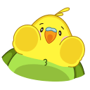Green Birdie VK sticker #20