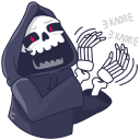 Grim Reaper VK sticker #3