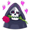 Grim Reaper VK sticker #10
