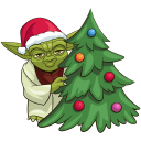 Holiday Yoda VK sticker #18