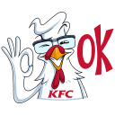 Стикер ВК KFC #11