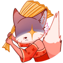Kitsune Ai VK sticker #9