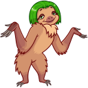 Lenochka the Sloth VK sticker #5