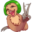 Lenochka the Sloth VK sticker #16