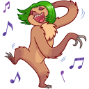 Lenochka the Sloth VK sticker #33