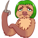 Lenochka the Sloth VK sticker #35
