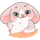 Little Mouse Hug VK sticker #24