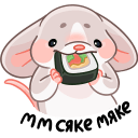 Little Mouse Hug VK sticker #42