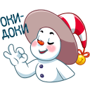 Little Snowman VK sticker #12