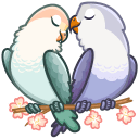 Lovebirds VK sticker #1
