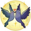 Lovebirds VK sticker #17