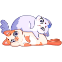 Mew-Meow and Murrmaid VK sticker #43