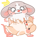 Mice Hugs VK sticker #31