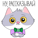 SberCat. He’s more than just a cat! VK sticker #47