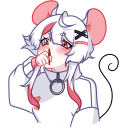 Mousey in a sweater VK sticker #4
