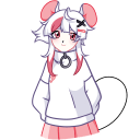 Mousey in a sweater VK sticker #6