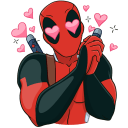 New Year with Deadpool VK sticker #2