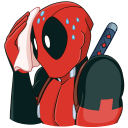 New Year with Deadpool VK sticker #9