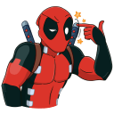 New Year with Deadpool VK sticker #11