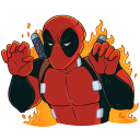 New Year with Deadpool VK sticker #19
