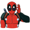 New Year with Deadpool VK sticker #23