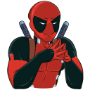 New Year with Deadpool VK sticker #30