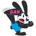 Oswald the Lucky Rabbit VK sticker #7