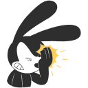 Oswald the Lucky Rabbit VK sticker #28