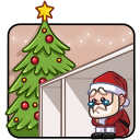 Стикер ВК Деда Мороз #36