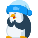 Стикер ВК Пингвин Джордж #20