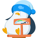 Стикер ВК Пингвин Джордж #28