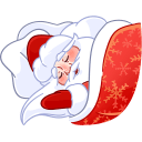 Стикер ВК Поезд Деда Мороза #16
