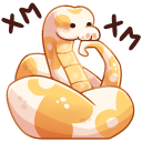 Puffy Python VK sticker #20