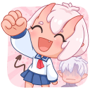 Schoolgirl Oni-chan VK sticker #25