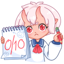 Schoolgirl Oni-chan VK sticker #40