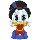 Scrooge McDuck VK sticker #24