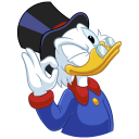 Scrooge McDuck VK sticker #29